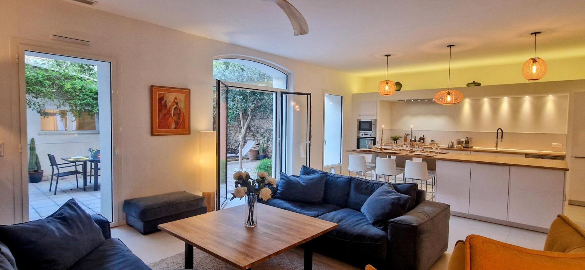 Esprit Loft, D'exception, 3 Chambres, Jardin Au Centre Ville, Climatisation Appartement