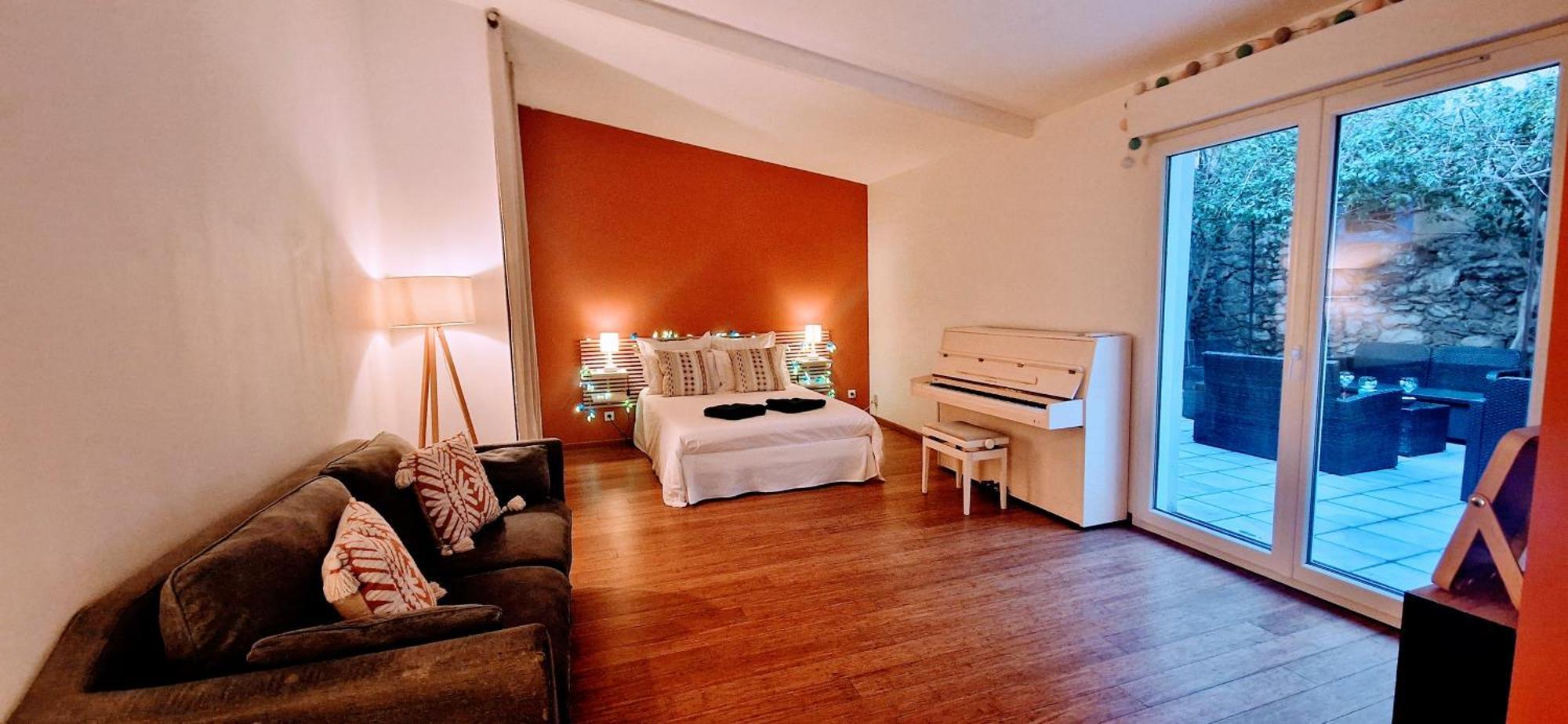 Appartement Esprit Loft, D'exception, 3 Chambres, Jardin Au Centre Ville, Climatisation